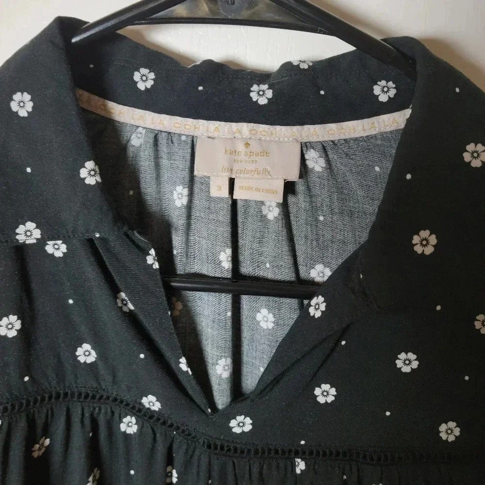 Kate Spade Long Sleeve Floral Shirt | Vintage Bandana Print | Size S